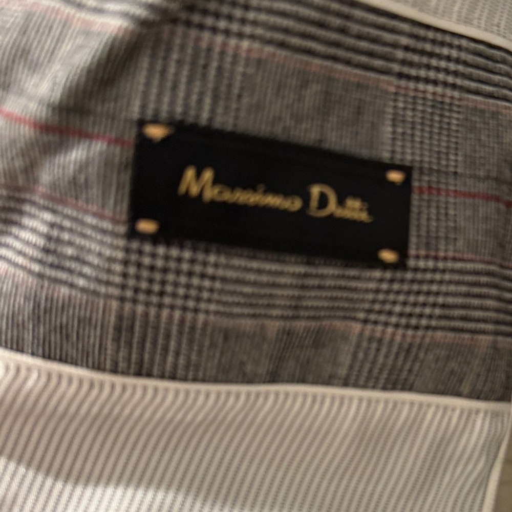 Massimo Dutti Gray Plaid Women's Blazer & Trousers - Picture 5 of 15